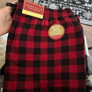 Perry Ellis Chili Pepper Plaid Lounge Pants